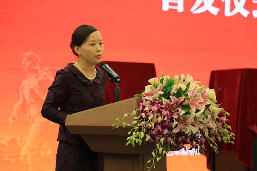 中國工美集團總經理劉玉晴致辭